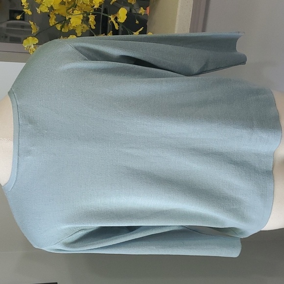 Ellen Tracy, blue/green button sweater. Size Xl.‎ Lightweight. Business - Picture 4 of 7